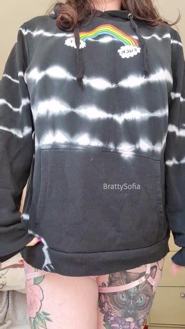 Would you fuck me if I wore this under my hoodie for you?