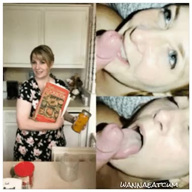 Milf before and after cumshot!